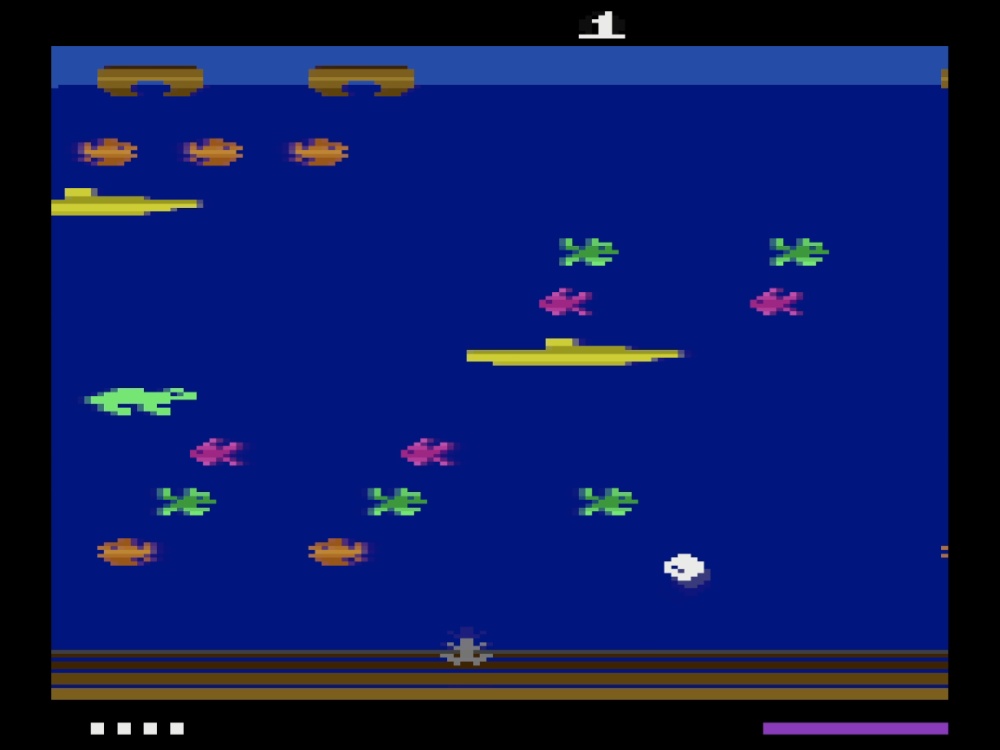 Gameplay of Frogger II: Threeedeep for Atari 2600